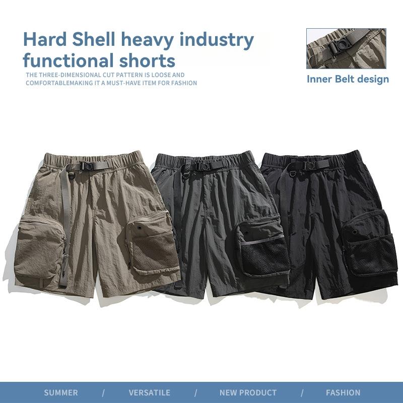 ACG Snowgrass Straight-Leg Mesh-Trimmed Belted Nylon Shorts | Mens Shorts Clothing Mens