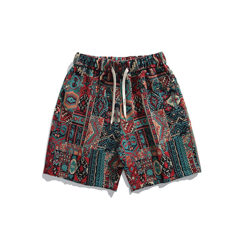 Ajrakh Printed Cotton Drawstring Shorts | Mens Shorts Clothing Mens