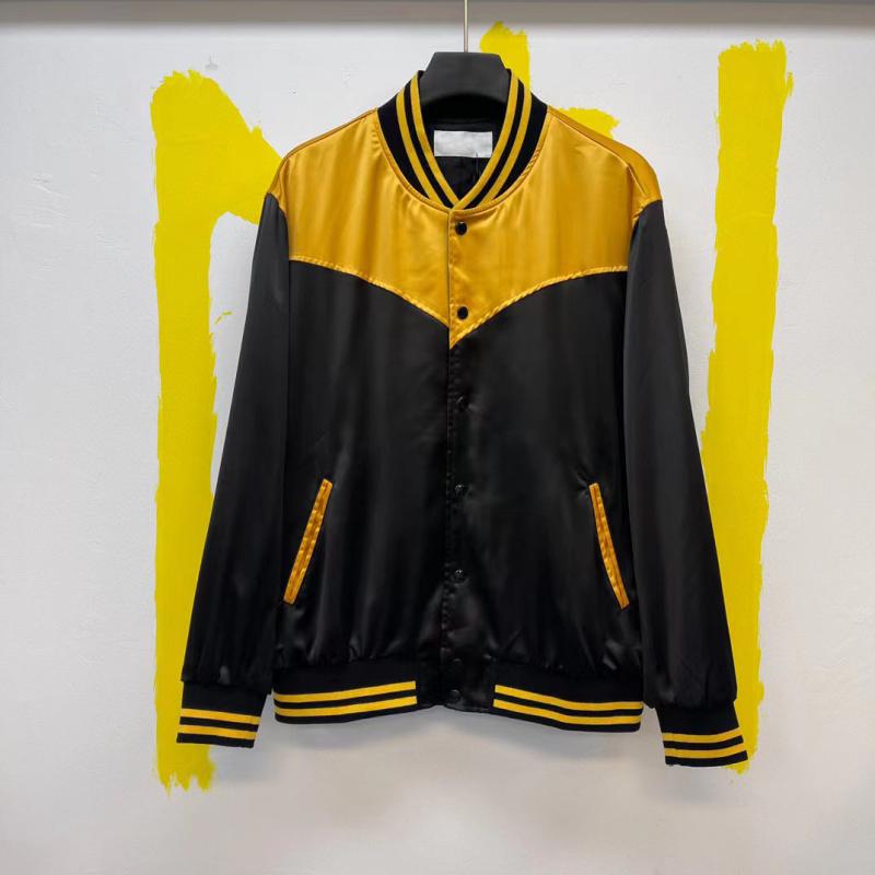 Colour-Block Satin Bomber Jacket | Mens Bomber Jackets Bomber Jackets Bomber Jackets