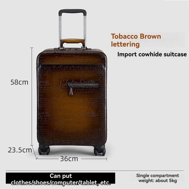 Formula 1005 Scritto Venezia Leather Suitcase | Mens Suitcases Bags Mens