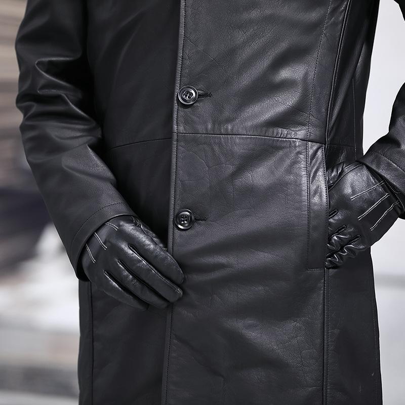 Leather Peacoat | Mens Leather and Suede Jackets Clothing Leather & Suede Jackets