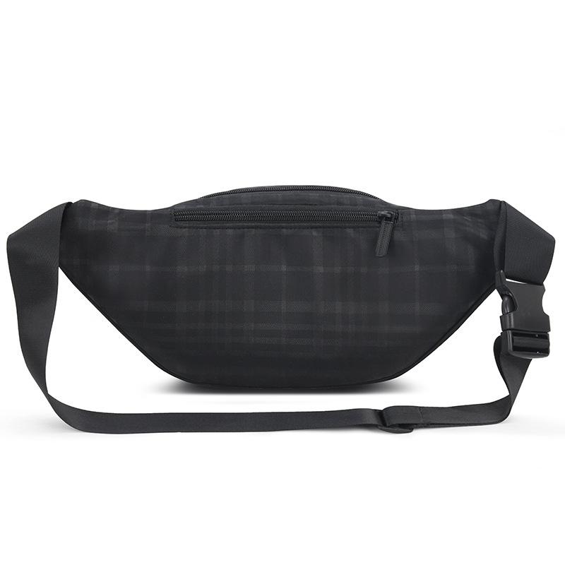 Leather-Trimmed Checked Coated-Canvas Belt Bag | Mens Belt Bags Bags Belt Bags