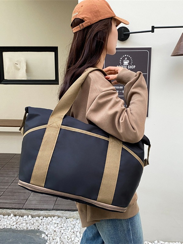 Musette Business Leather and Webbing-Trimmed Canvas Weekend Bag | Mens Weekend Bags Bags Mens