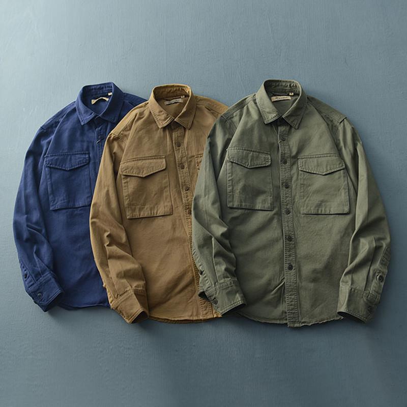 Peach Cotton-Gabardine Overshirt | Mens Lightweight Jackets Clothing Lightweight Jackets