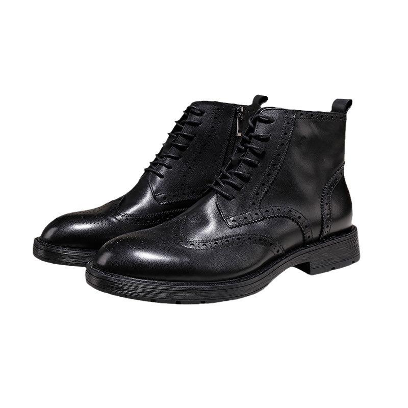 Stow Full-Grain Leather Brogue Boots | Mens Lace-Up Boots Lace-Up Boots Lace-Up Boots