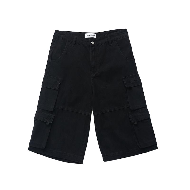 Straight-Leg Shell-Trimmed Denim Cargo Shorts | Mens Shorts Clothing Mens