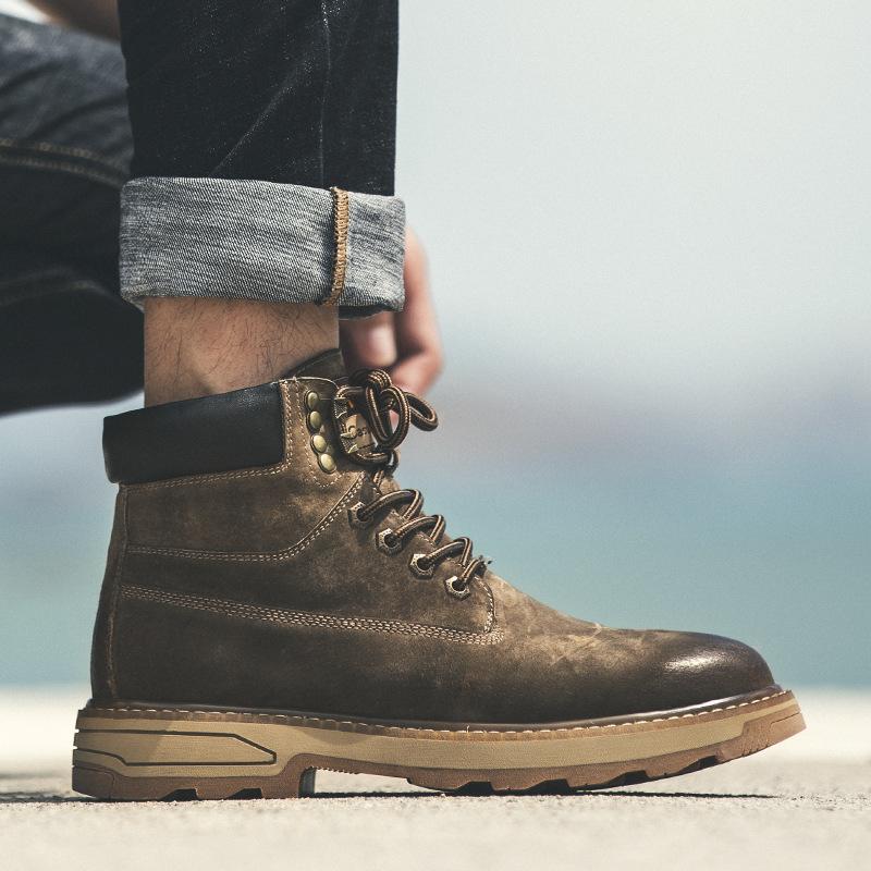 Vancouver Canvas-Trimmed Suede Boots | Mens Lace-Up Boots Lace-Up Boots Lace-Up Boots