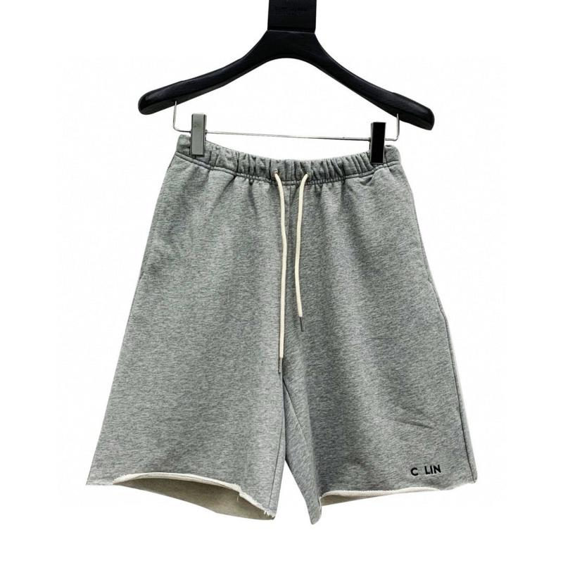 Wide-Leg Distressed Logo-Print Cotton-Jersey Drawstring Shorts | Mens Shorts Clothing Mens