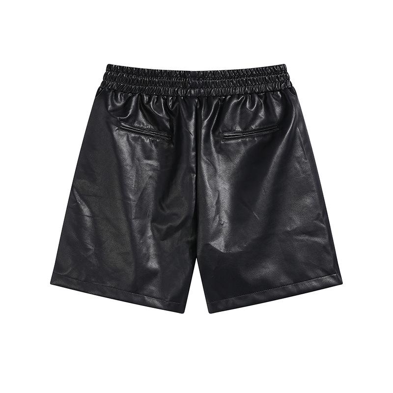 Wide-Leg Logo-Embossed Leather Shorts | Mens Shorts Clothing Mens