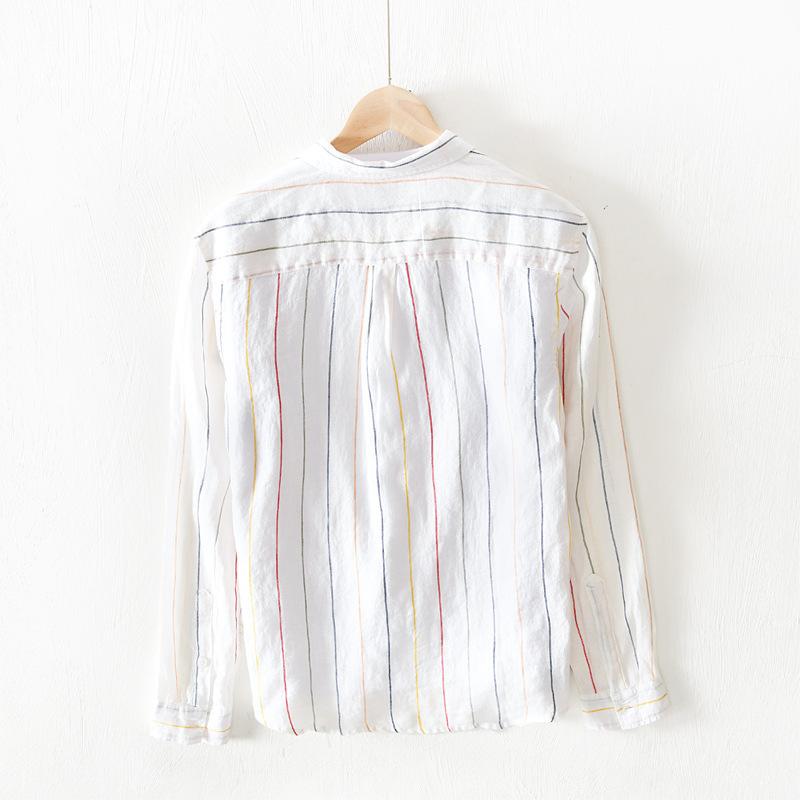 Striped Linen Shirt | Mens Casual Shirts Casual Shirts Casual Shirts